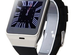 Ceas Smartwatch cu telefon iUni U15 A+, Camera, BT, 1.5 Inch, Carcasa metalica, Argintiu